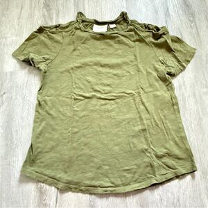 Anthropologie Khaki Short Sleeve Tee